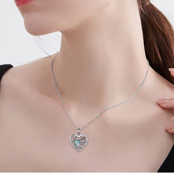 Alice in Wonderland Rabbit Diamond Necklace Queen of Hearts Boutique - Picture 4 of 6